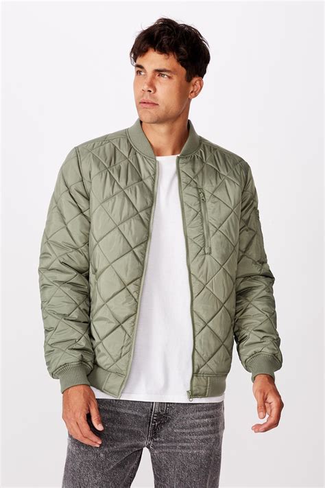 quilted bomber jacket